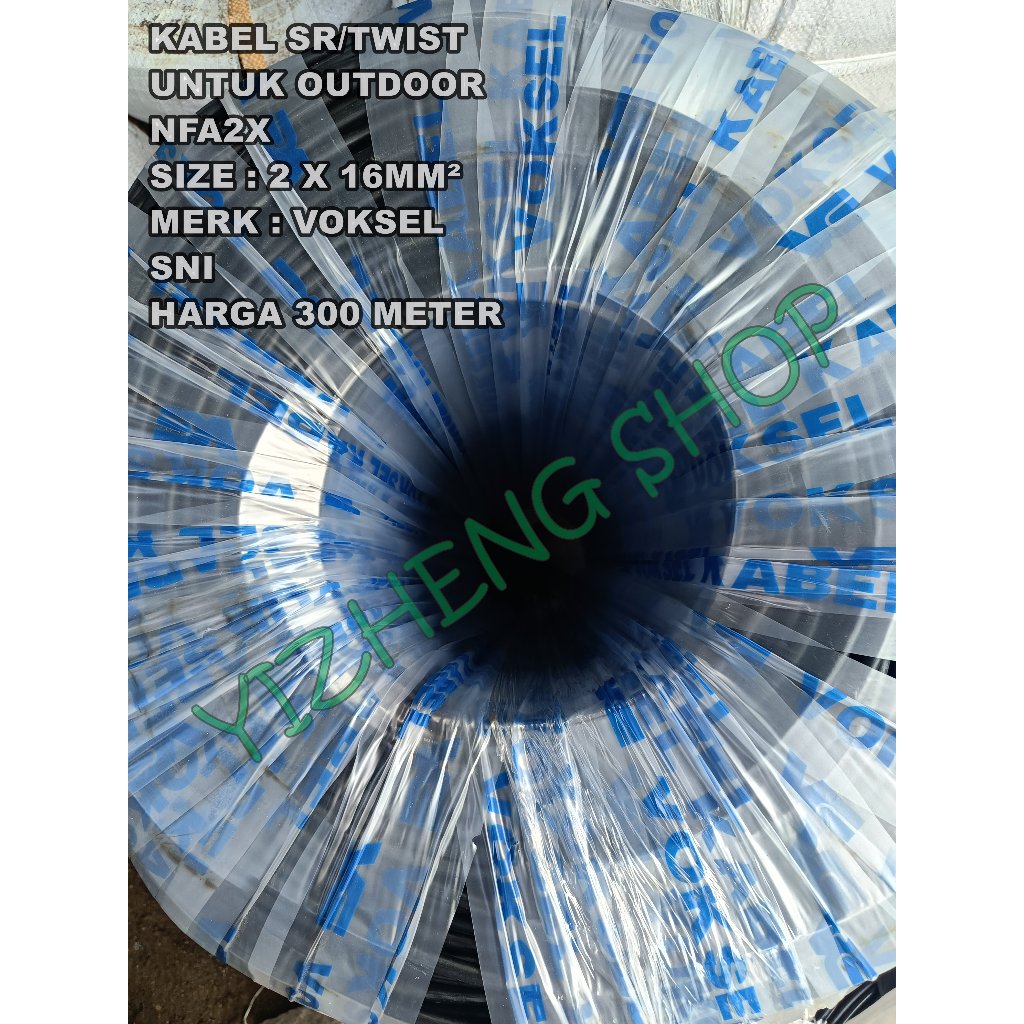 KABEL SR / TWIST / NFA 2X SNI 2 X 16MM² VOKSEL 300 METER VOKSEL
