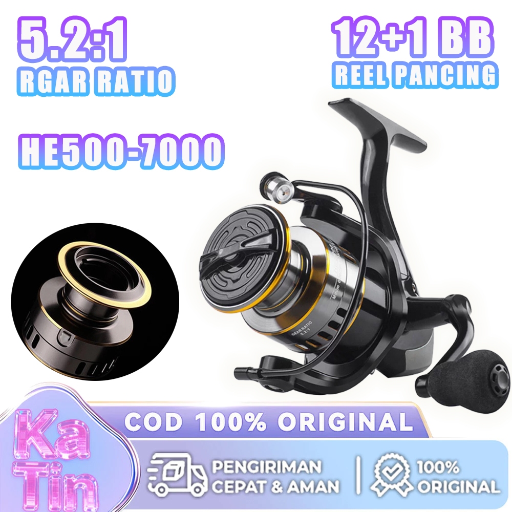 Reel Pancing Metal HE Sereis Gulungan Pancing HE Logam FIshing Reel Spinning Reel Gaya Baru Reel Pen