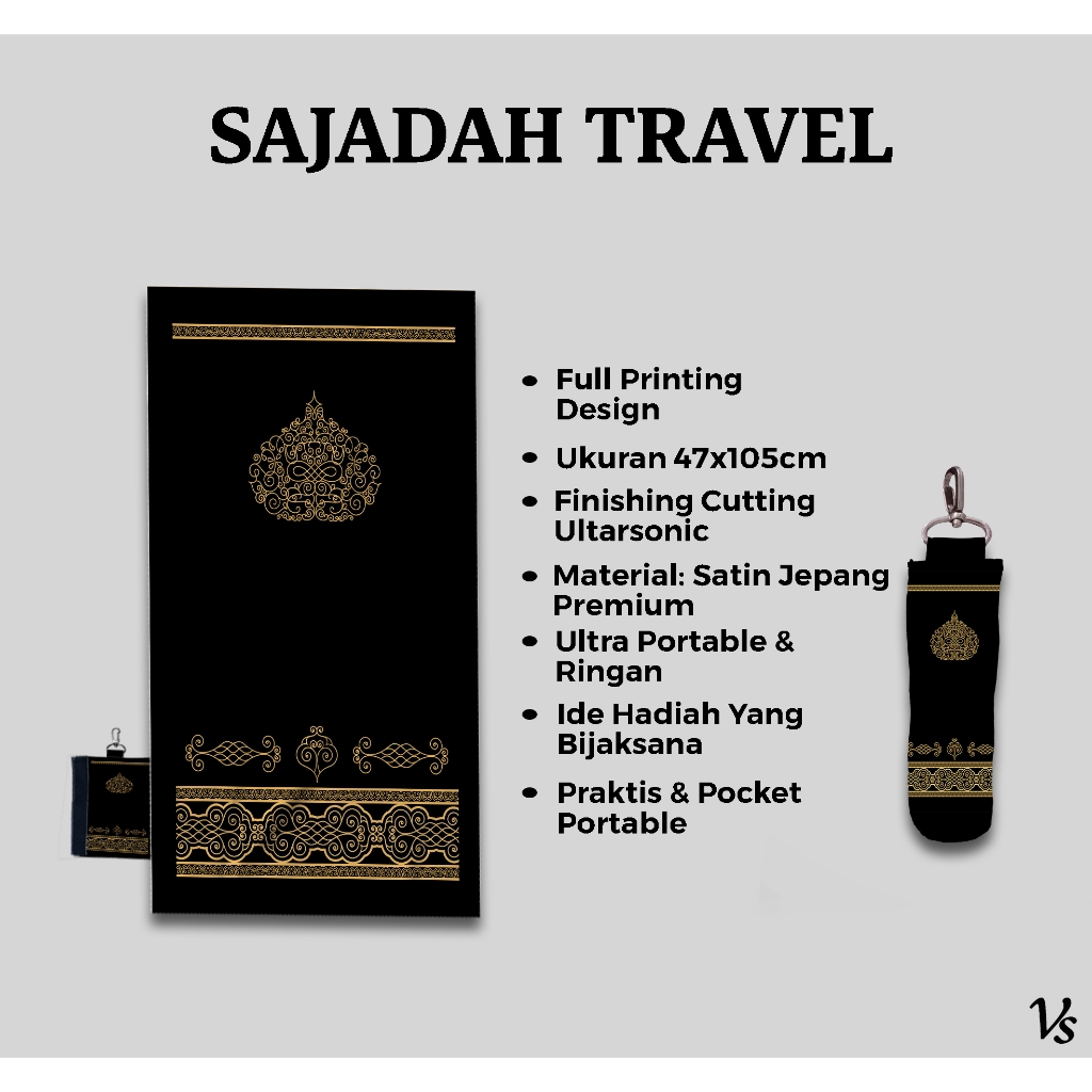 SAJADAH TRAVEL/ SAJADAH SOUVENIR TAHLILAN/ SAJADAH SOUVENIR HAJI DAN SOUVENIR PESTA FREE POUCH