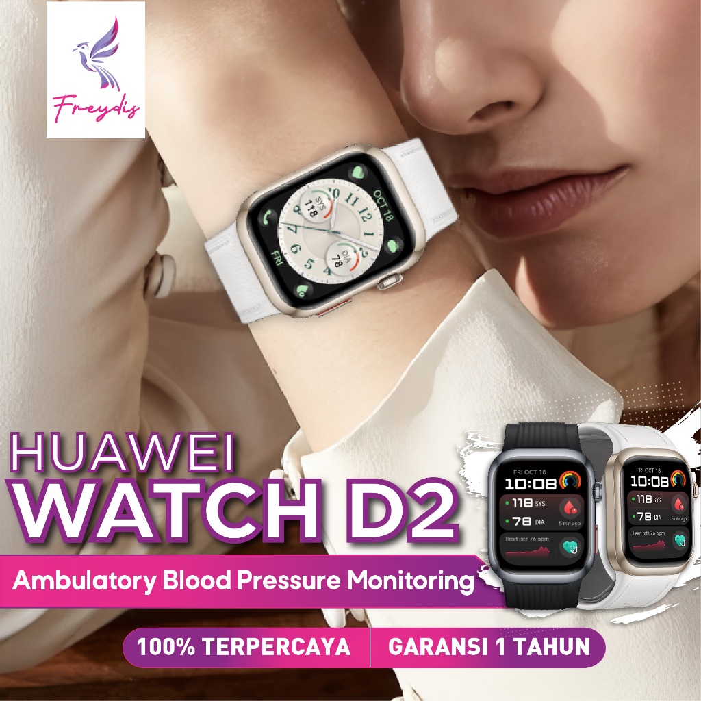 HUAWEI Watch D2 Smartwatch Light and Slim Design Jam Tangan Kesehatan Digital
