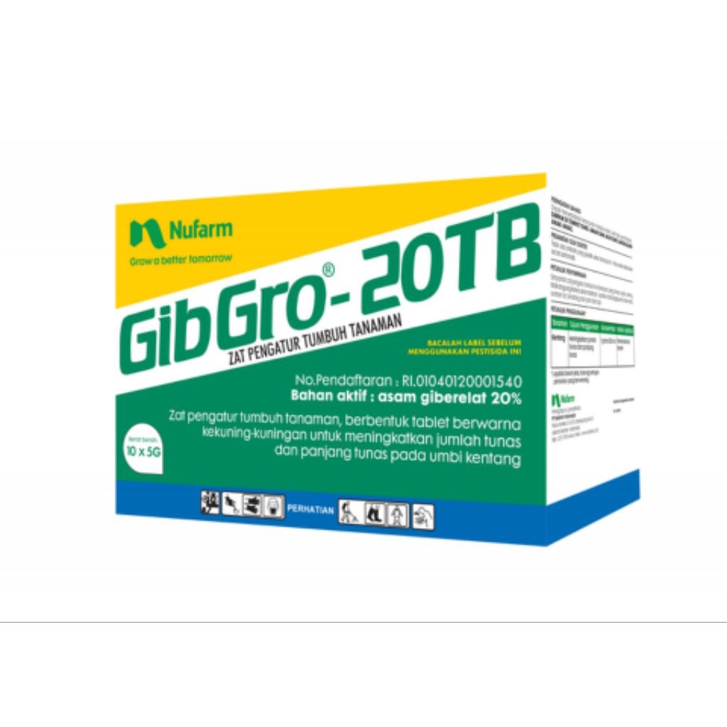 GIBGRO 20TB/ GIBGRO Tablet 20tb (ZPT) Zat Pengatur Tumbuh kemasan 1gram