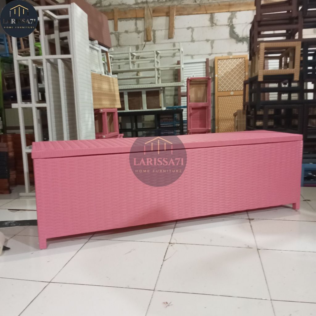 Box Peti Rotan Sintetis Sofa Peti Minimalis Panjang 150 Cm