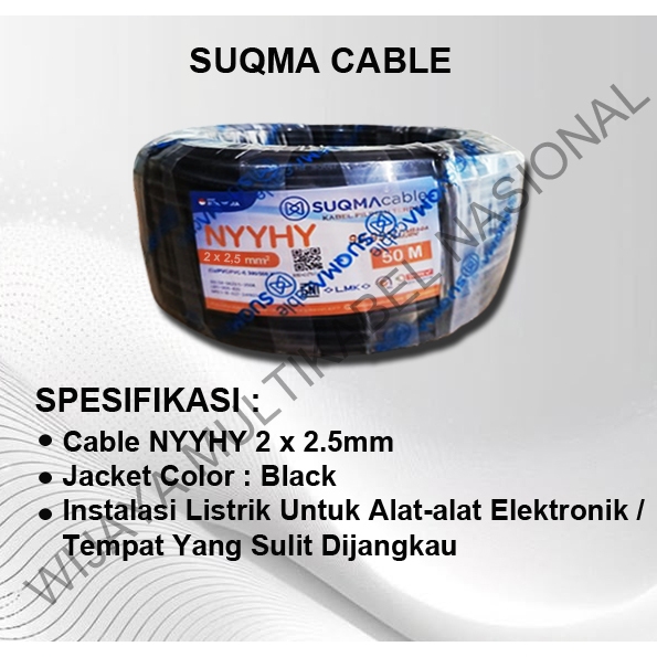 KABEL SUQMA NYYHY 2 x 2,5mm / 50 Meter