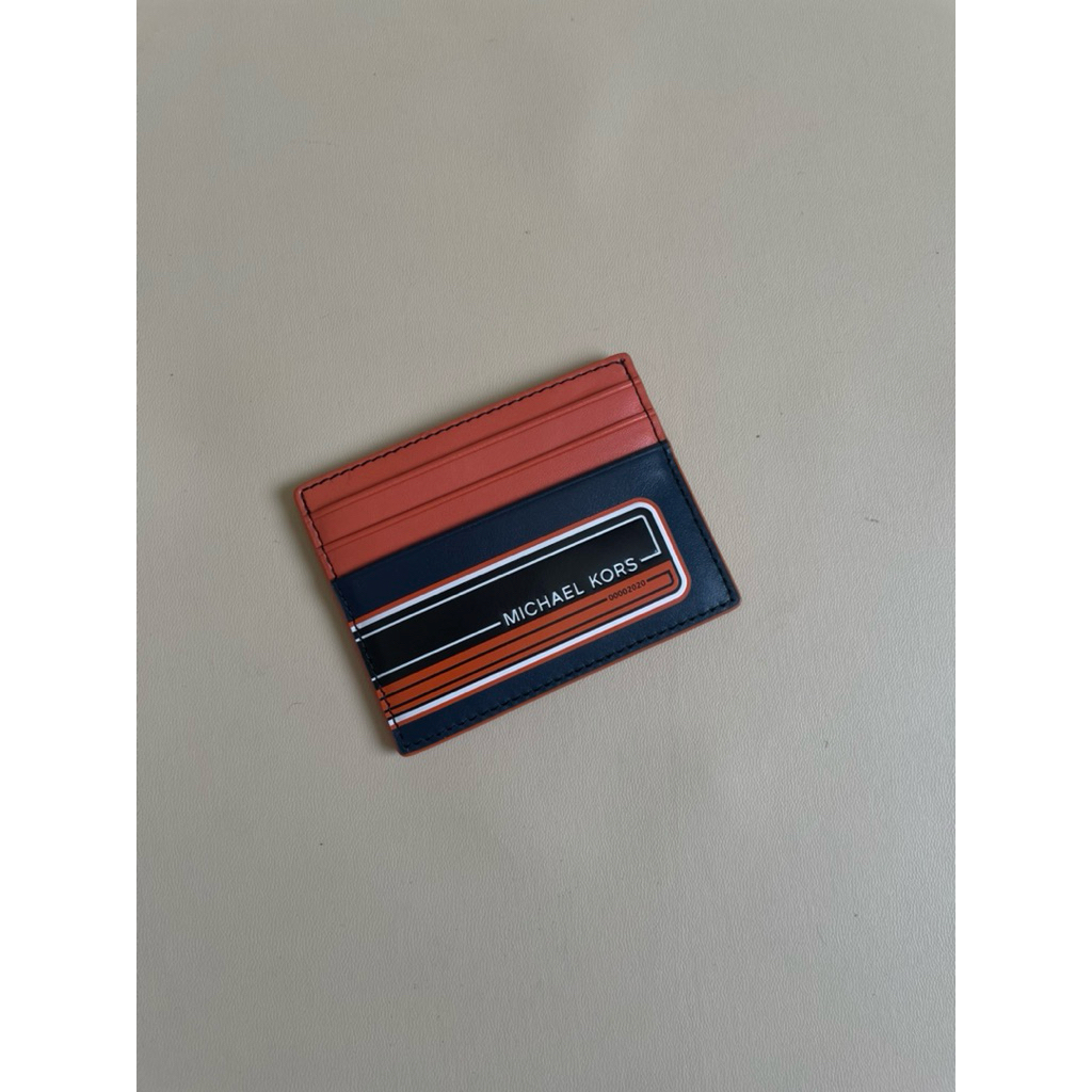 dompet kartu pria mk kent leather card case