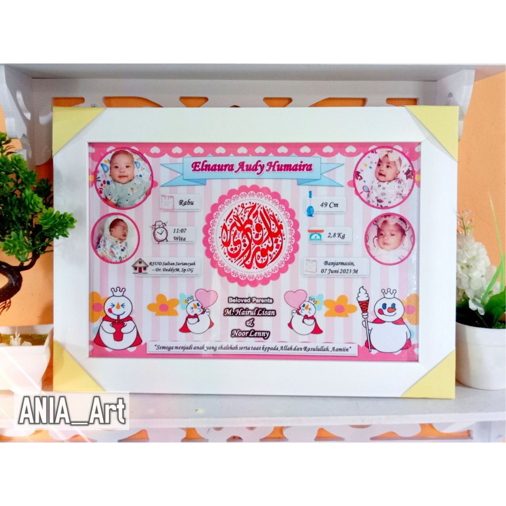 Biodata Anak Kaligrafi (Costum Nama) Asli Tulisan Tangan