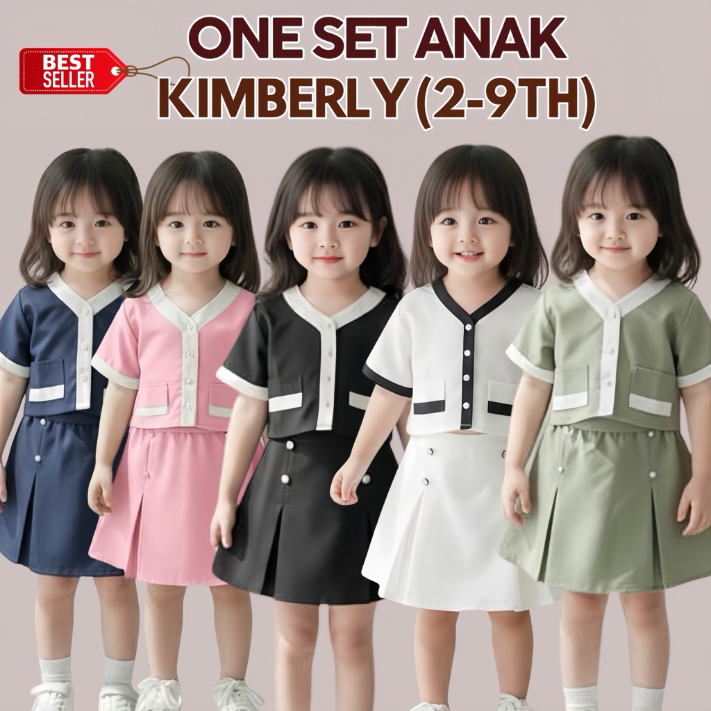 ONE SET ANAK KIMBERLY BAHAN TOYOBO MODEL KEKINIAN