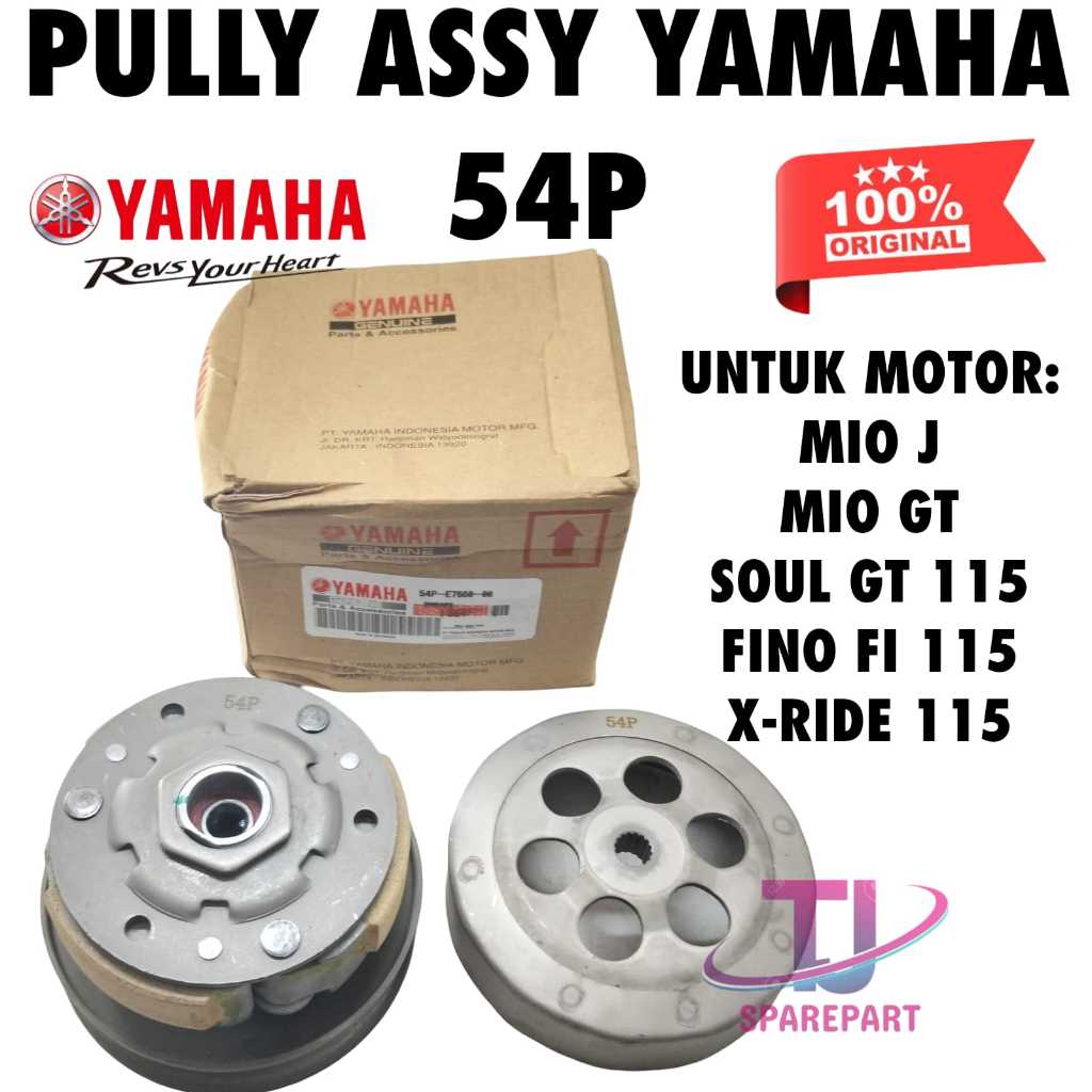PULLY ASSY 54P ORIGINAL YAMAHA MIO J MIO GT SOUL GT 115 X-RIDE 115 FINO FI 115 ASLI YAMAHA YGP