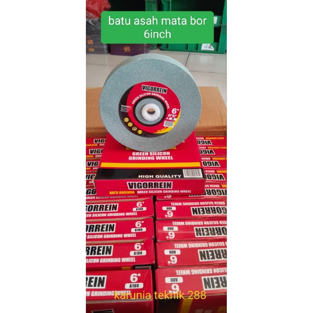 batu asah bor,endmil mata Widia 6inch batu hijau
