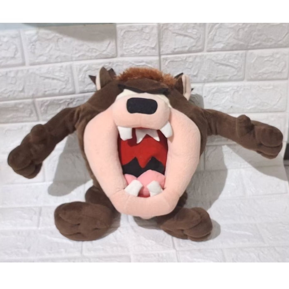 boneka tazmania jumbo besar boneka karakter looney tunes tazmania devil teman bugs bunny warner bros