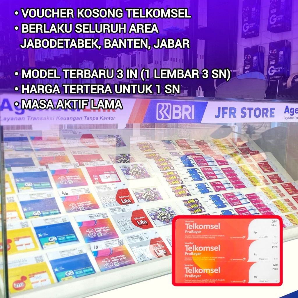 Voucher Kosong Telkomsel Jabodetabek Jabar Banten