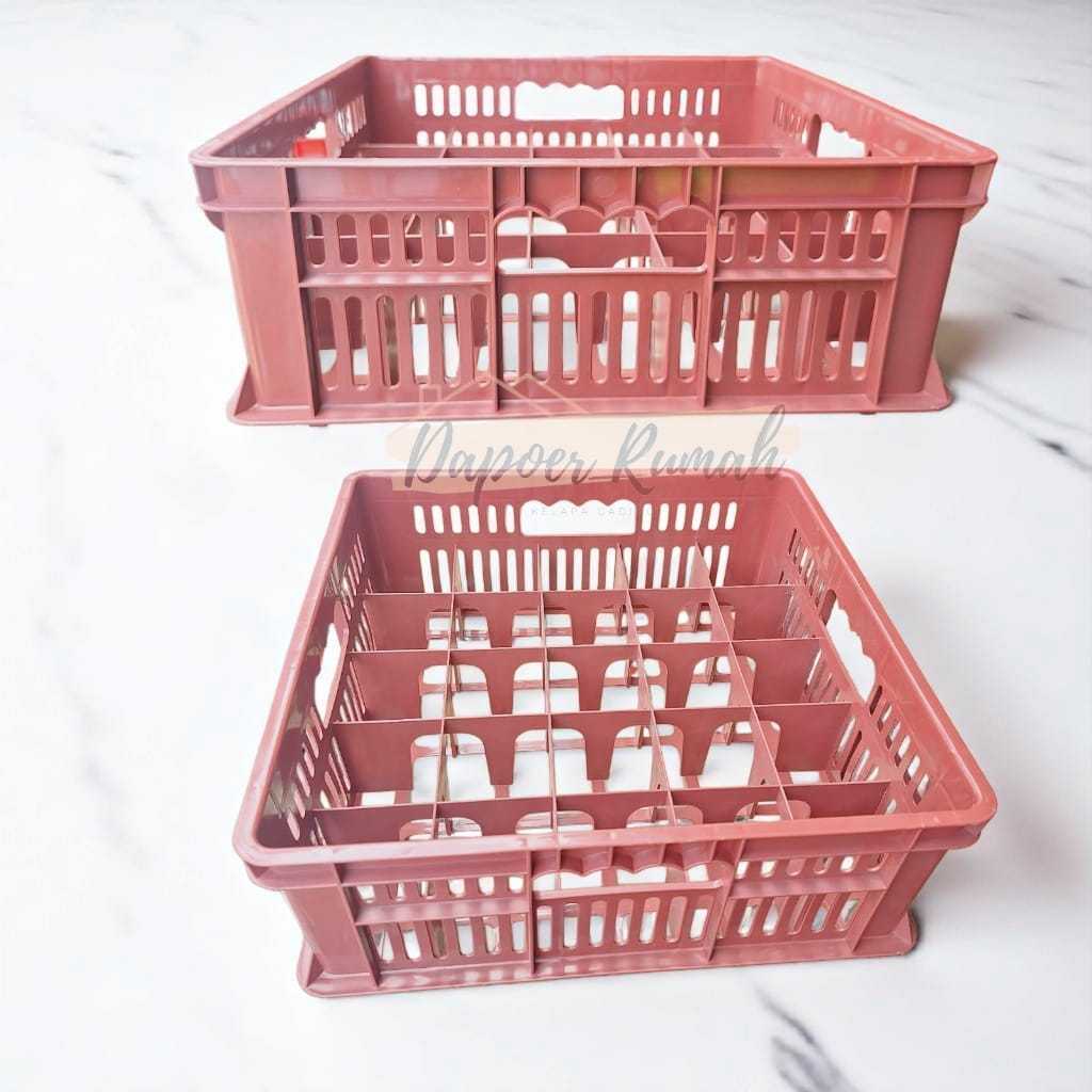Krat Gelas Dx 25 Lubang/Krat Gelas Plastik/Krat Gelas Hajatan