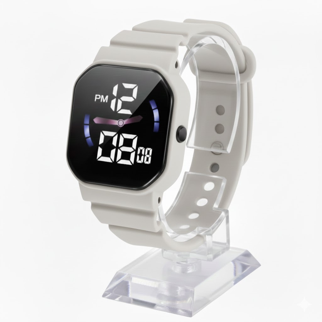 jam tangan anak anak laki laki digital strap rubber anti air