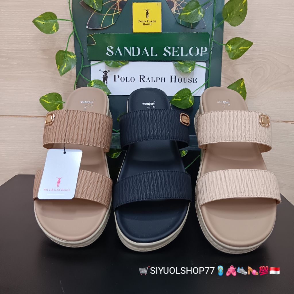 [Bisa COD/100% Original/Art SN 02] Sandal Wanita POLO RALPH HOUSE/Sandal Wanita/Sandal Slide Wanita/