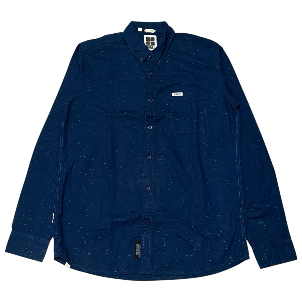 Kemeja Insight Original Neppy Long Shirt Navy