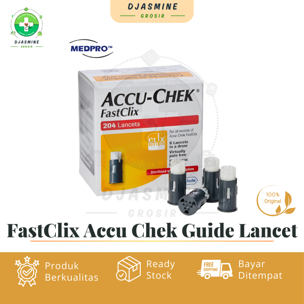 FastClix Accu Chek Guide Lancet 102/ Jarum Lancet AccuChek Guide