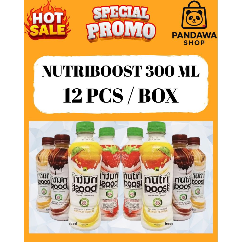 nutriboost minuman susu terbaik 1 karton isi 12 botol