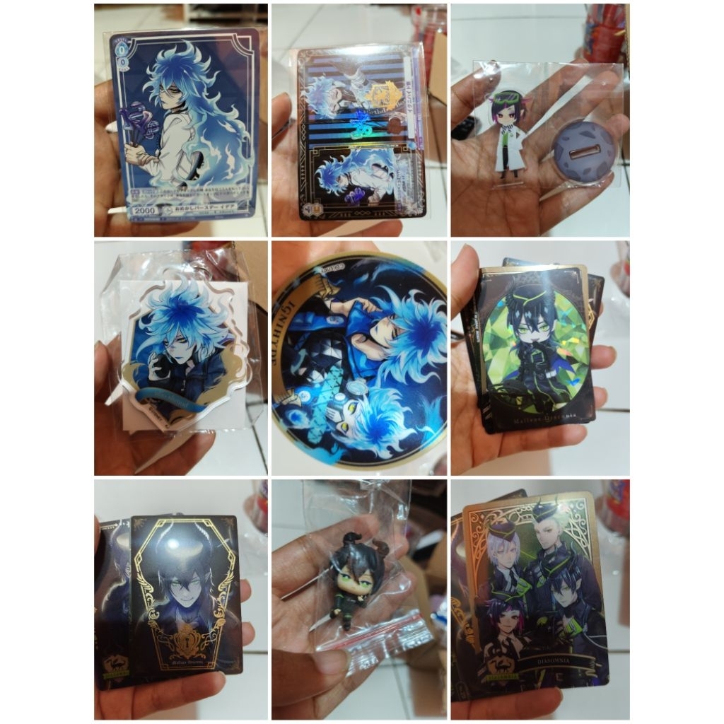 [official] twisted wonderland diasomnia ignihyde malleus idia sebek silver ortho lilia keychain stan