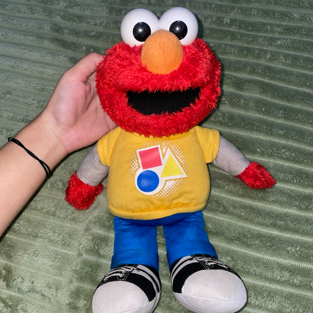 Elmo Sesame Street Elektrik Nyala Mainan Anak Bayi Edukasi English Mengenal Warna dan Bentuk