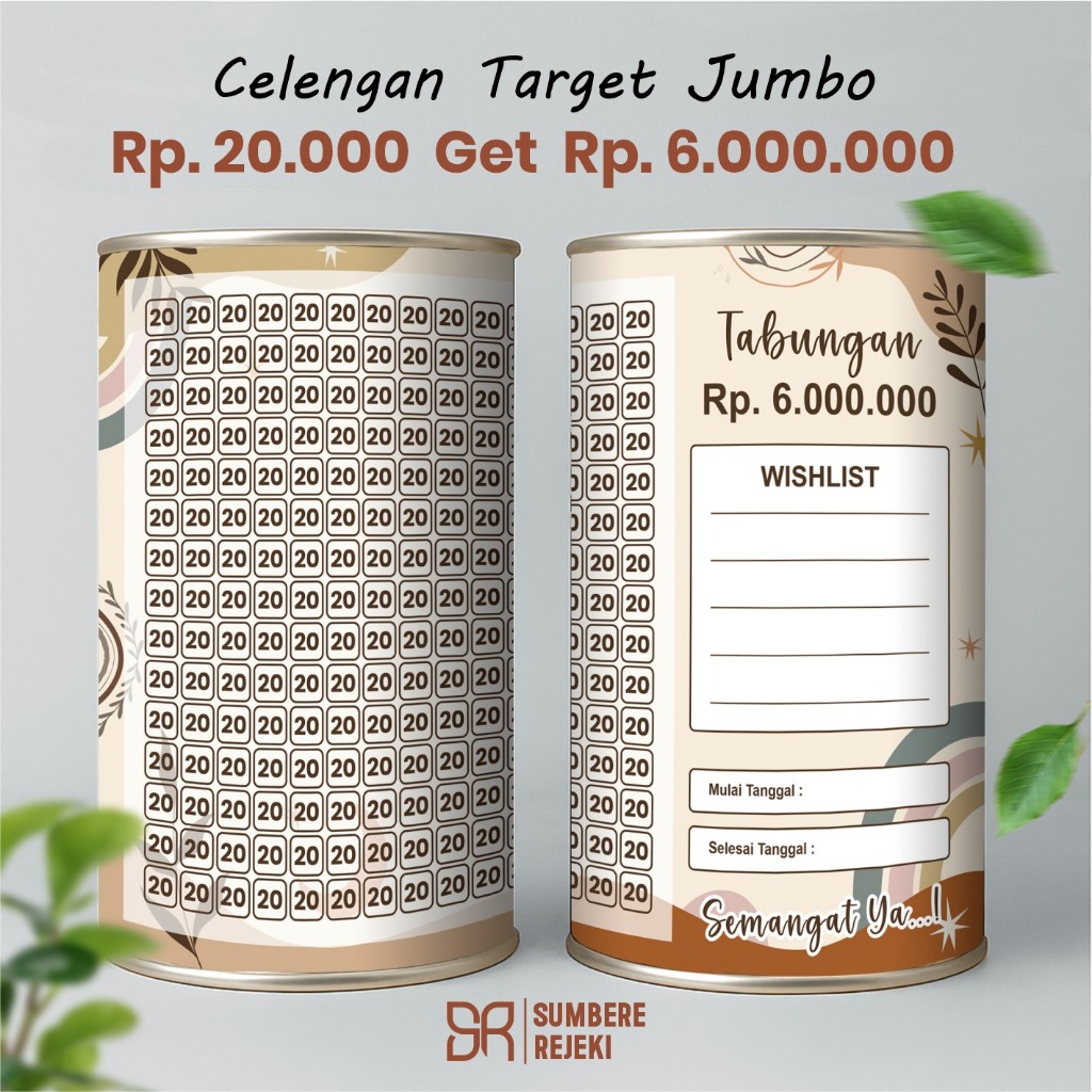 Celengan Target Jumbo, Celengan Aesthetic, Celengan Target Viral, Celengan Anak, Sauvenir Celengan