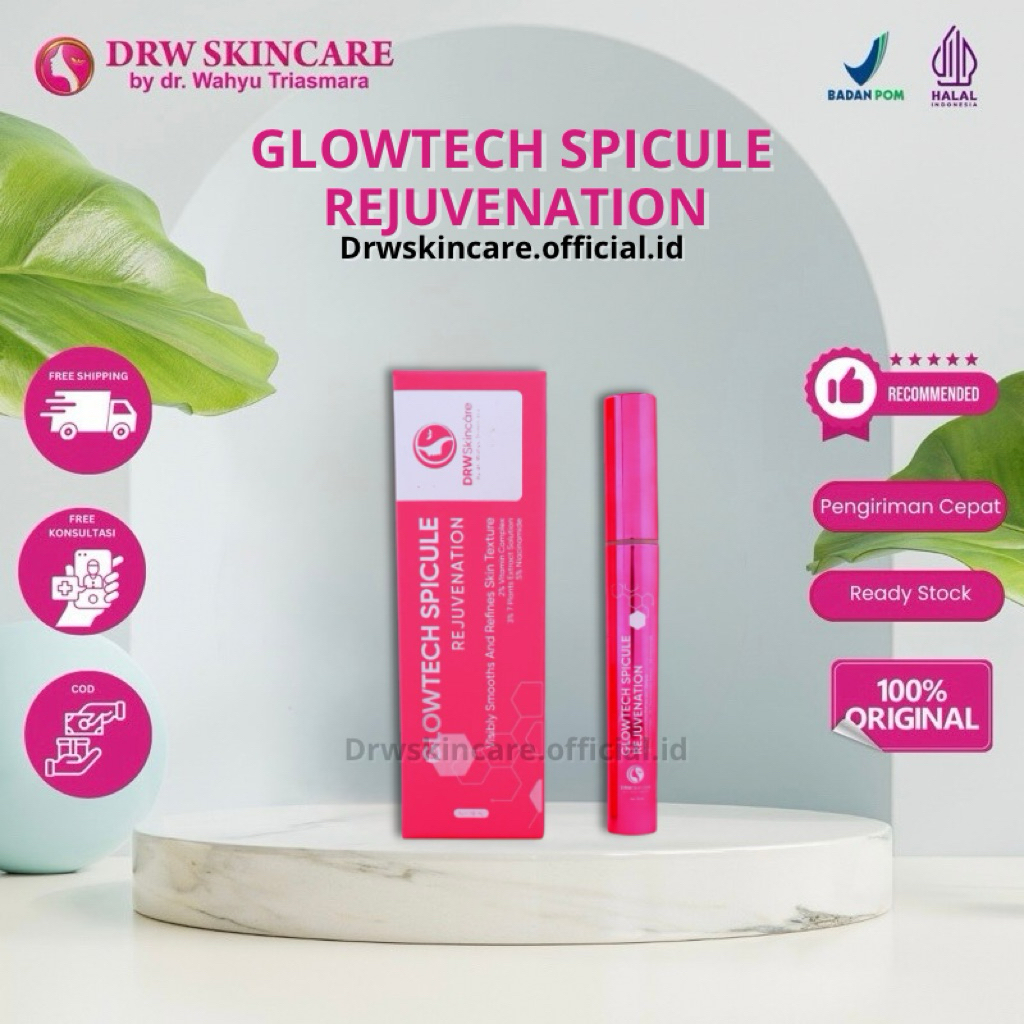 DRW Skincare Glowtech Spicule Rejuvenation Serum Scar Bopeng Bekas Jerawat Mencerahkan Kulit