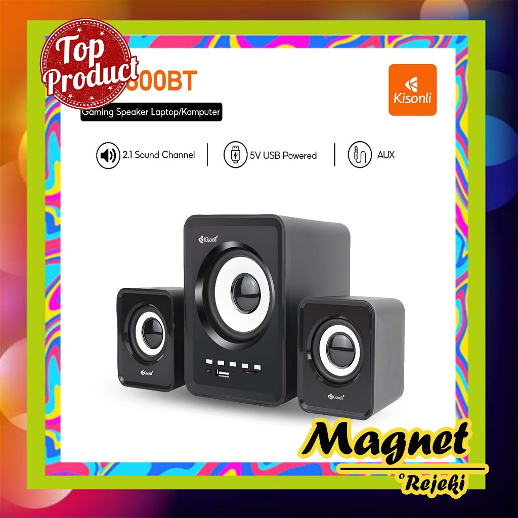 SUPER BASS Speaker Aktif Bluetooth Kisonli U-2800BT Speaker Aktif
