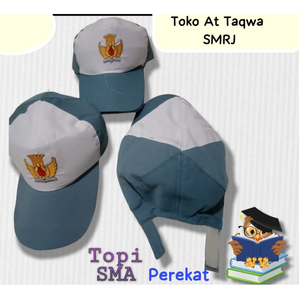 topi SMA putih abu
