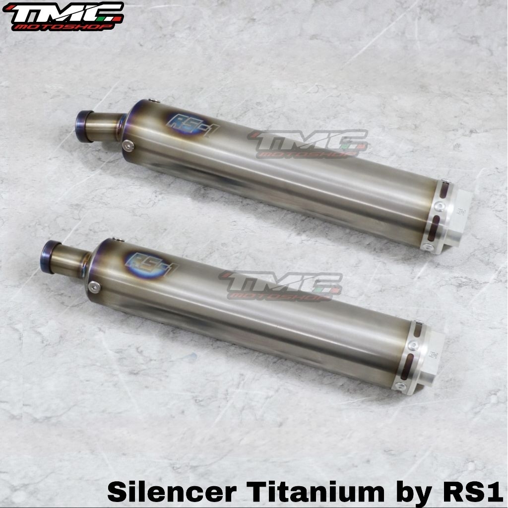 Knalpot silencer Titanium RS1 RS 1 Ninja R RR Ninja150 NSR RX king
