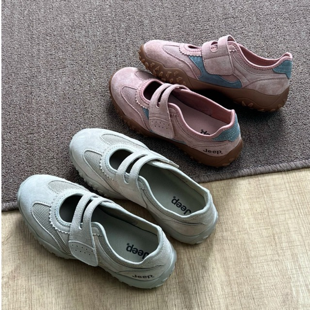 [FAST PO] JEEP VELCRO MARY JANE || jeep original 100% suede shoes