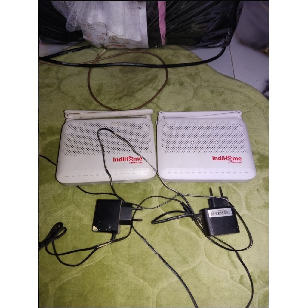 wifi router indihome 2 antena + adaptor support 5g