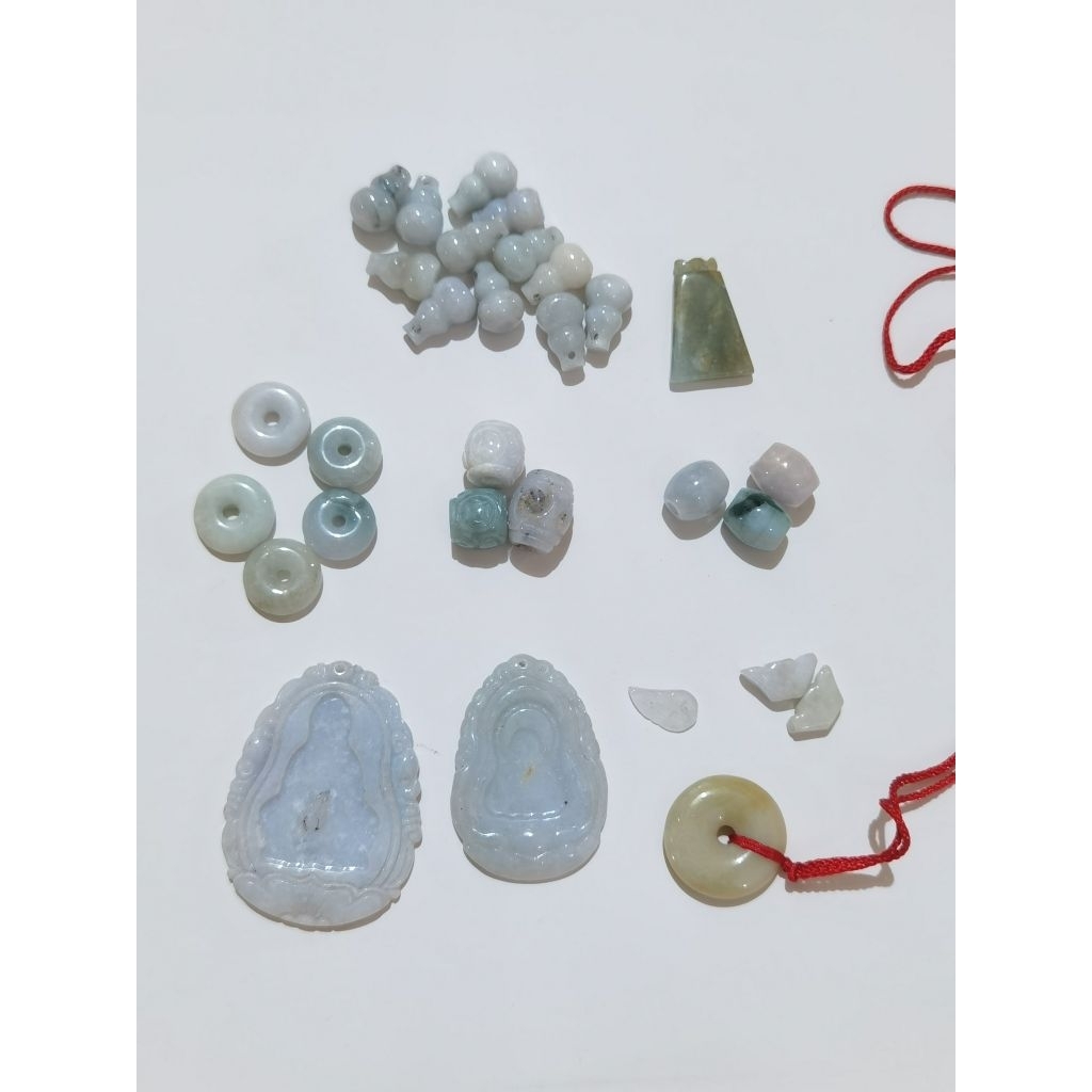 Giok Jade Burma Myanmar Grade A (ada Defect Sedikit) Gelang Spacer Jual Murah Masih bisa dipakai Hul