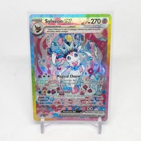 Sylveon EX SAR 212/187 sv8a Festival Terastal Pokemon TCG Indonesia