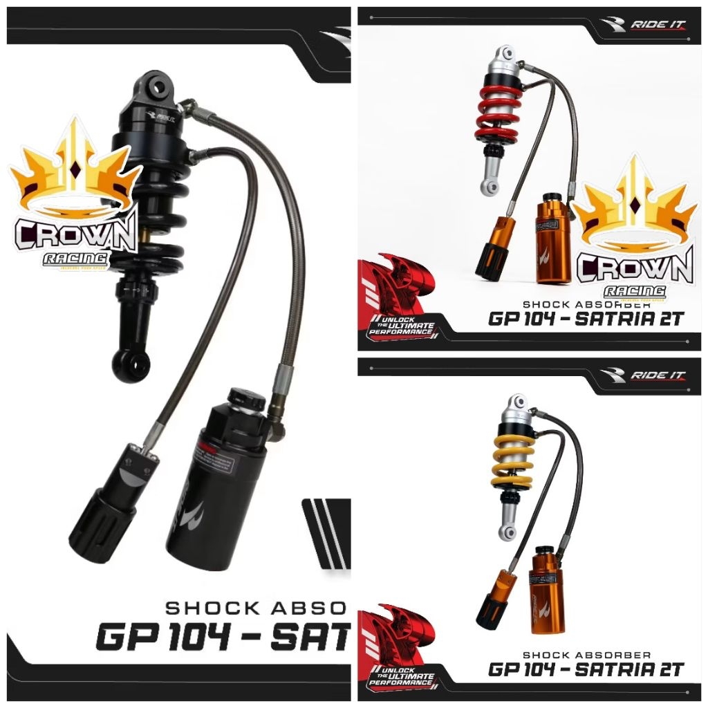Monoshock Shock Shockbreaker Ride IT GP 104 Click Rebound Suzuki Satria 2 Tak Hiu / Lumba