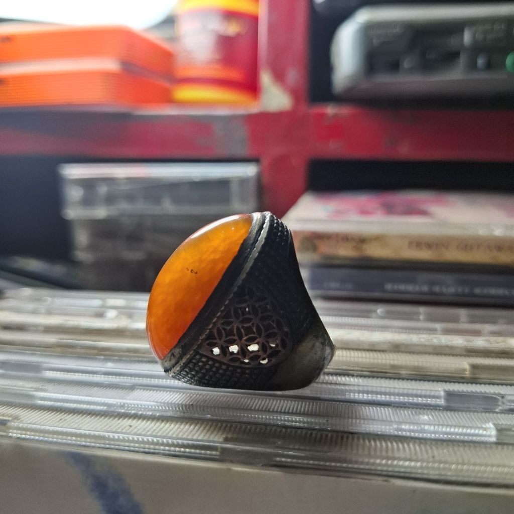 Cincin Batu Akik Pandan Nanas