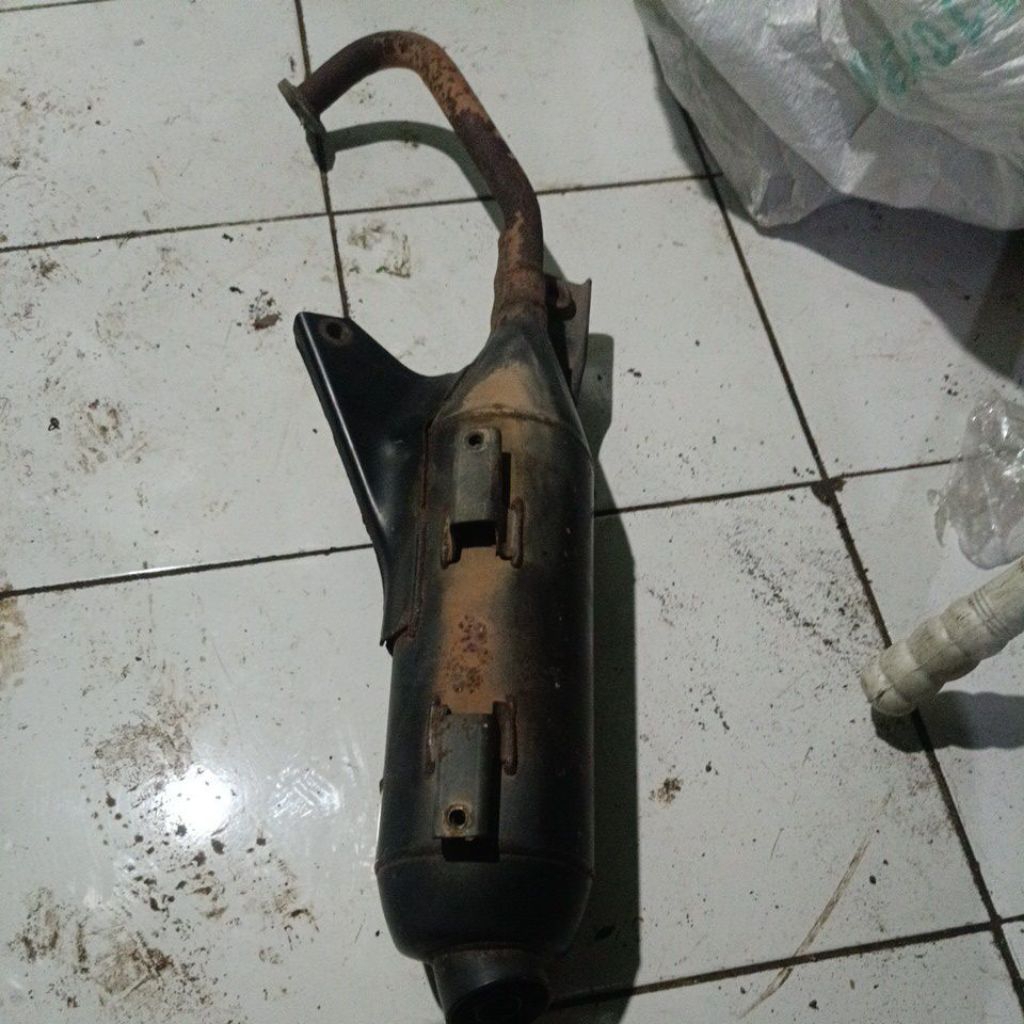 knalpot standar mio j mio fino injeksi original copotan