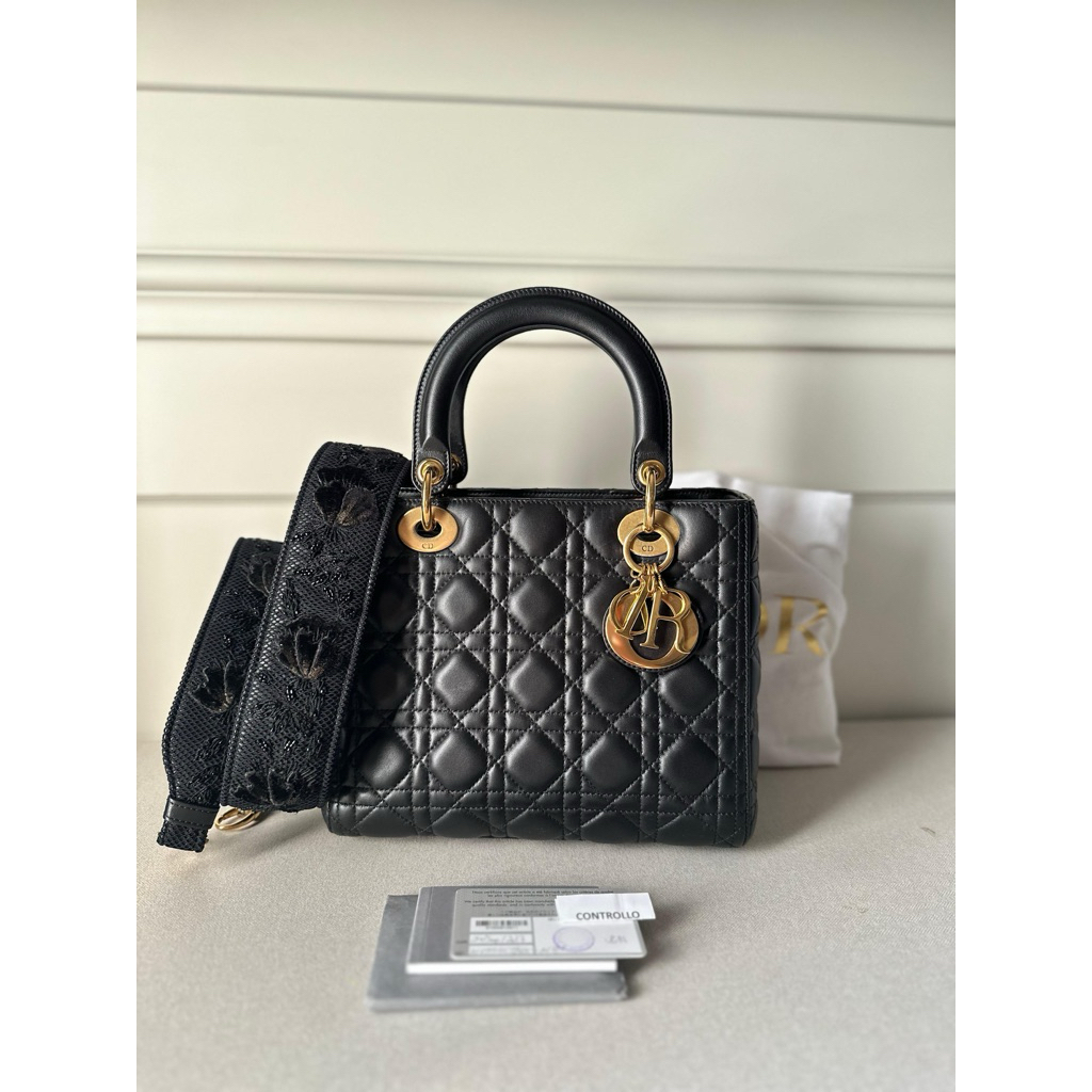 preloved lady dior medium authentic