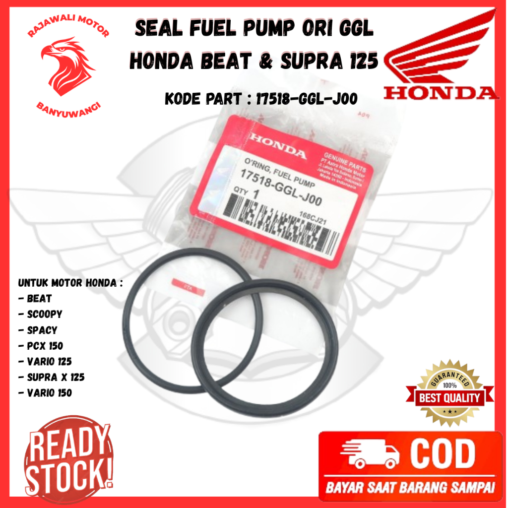 sil rotak fuel pump beat ori - Seal Oring Fuel Pump Honda Beat FI Original- sil Spacy FI - GGL
