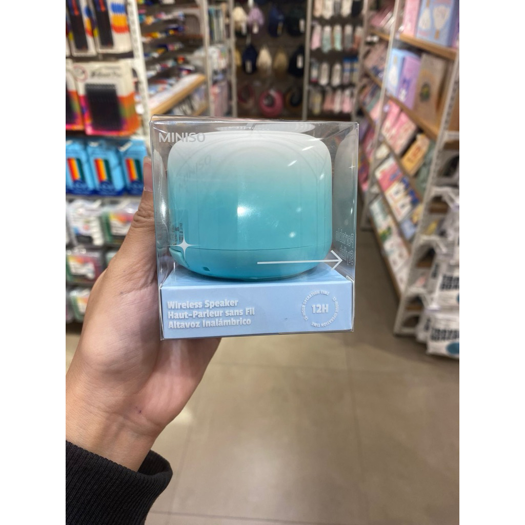 Miniso - Portable Fashion Gradient Wireless Speaker Model (Green)