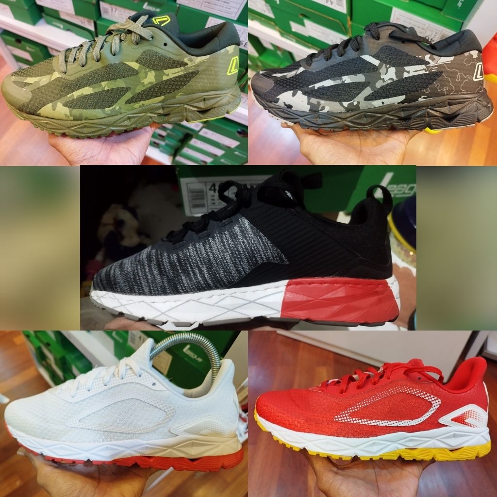 Sepatu League Grivanoz Quench Race Original Sepatu Olahraga Senam Jogging Pria Wanita Sudah QC Siap 