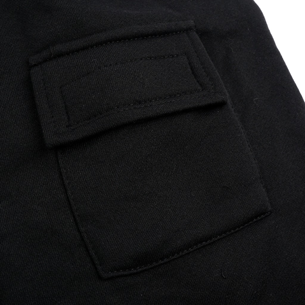 Troy Company Boxy Arm Pocket Hoodie Think Critically - Hoodie Boxy Hitam BAPH 3430