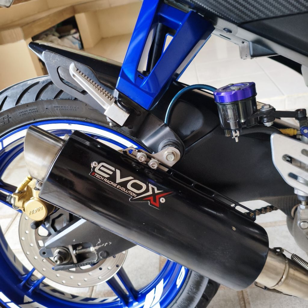 Knalpot 3 Tech EVOX X5 Silent Black Silincer Only