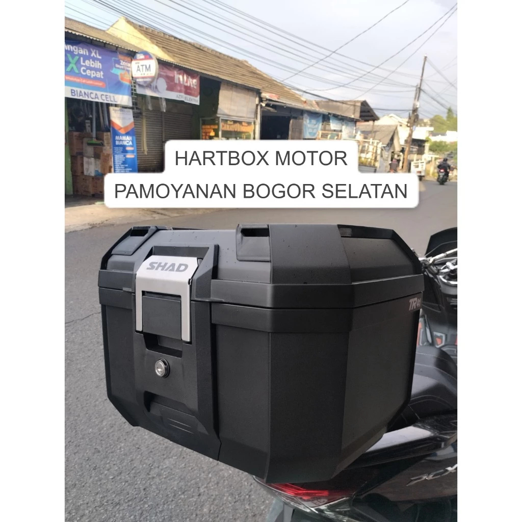 Paket Box Motor Cb150r New CB150X | BOX MOTOR SHAD TERRA TR41 BLACK | SIDEBAG Hartbox