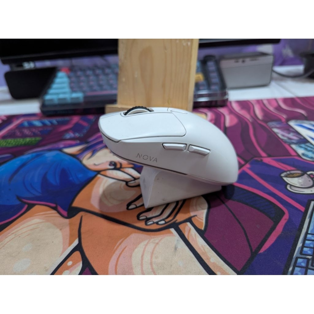 Mouse Gaming No Delay 2.4 GHz PRESSPLAY NOVA V4 SUPER LIGHT WEIGHT Press Play Wireless Pixart PMW332