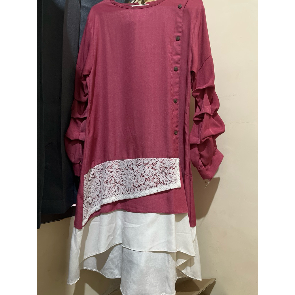 Preloved Tunik fuschia