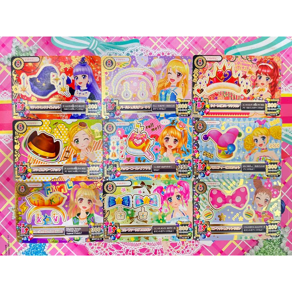 Kartu Aikatsu Accessory Satuan Jepang Sumire Ichigo Akari Juri Hinaki Madoka Mikuru Otome Angely Sug