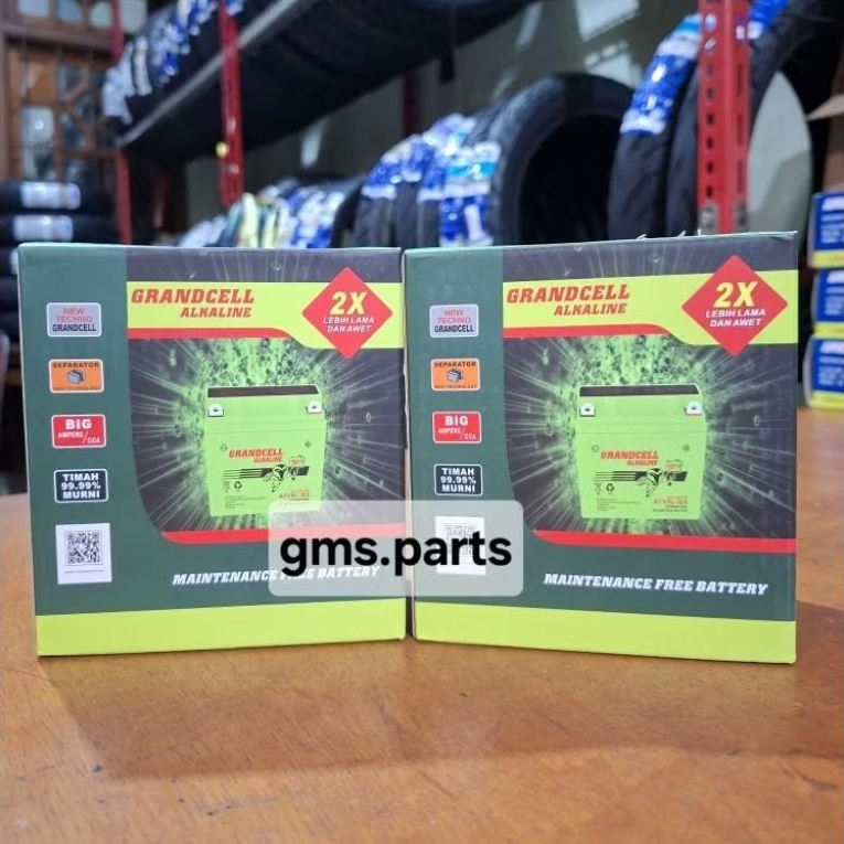 AKI MOTOR NMAX OLD / NMAX LAMA / AEROX / LEXY / VESPA MATIC AKI KERING ALKALINE ATV8L-BS MF 8 AMPERE