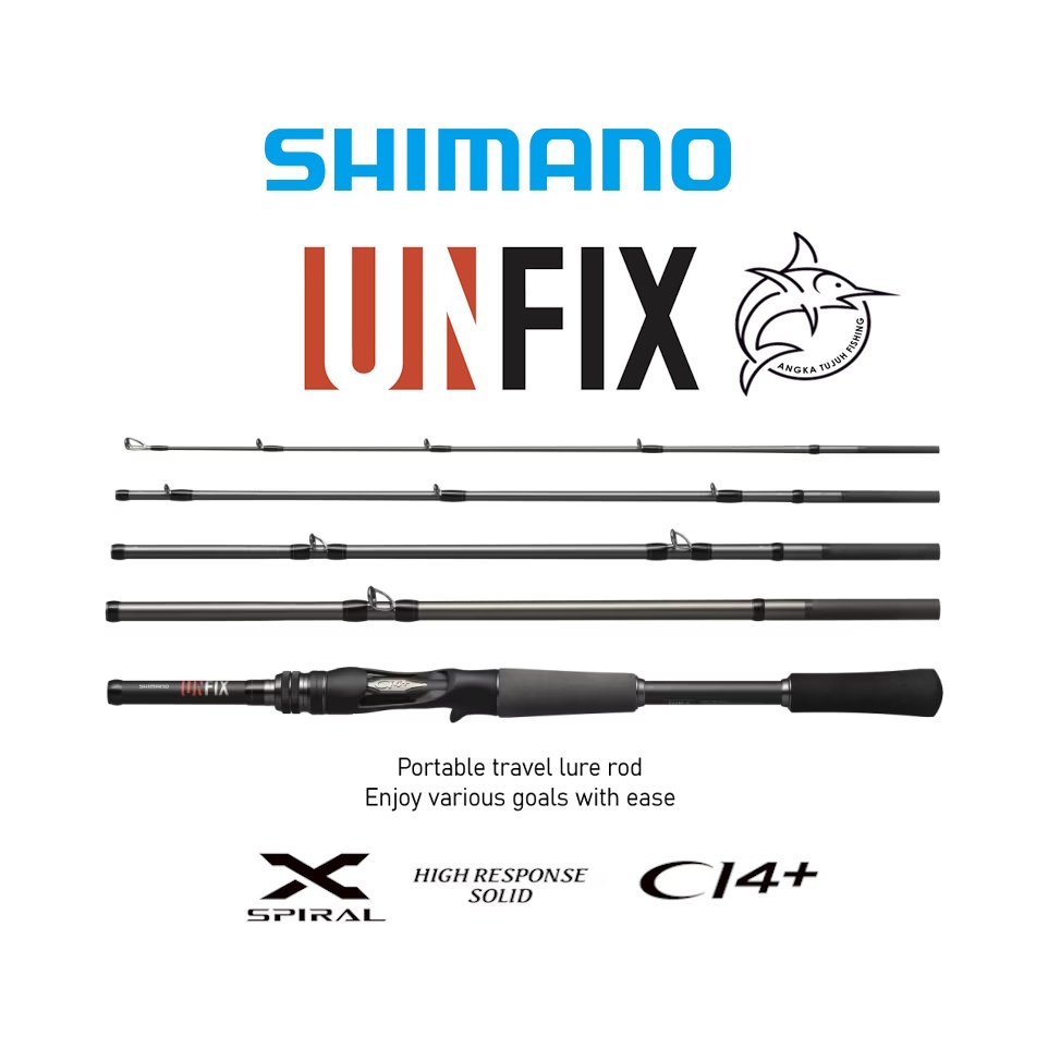 Shimano Unfix Model 2024 Travel Rod Joran Pancing Casting