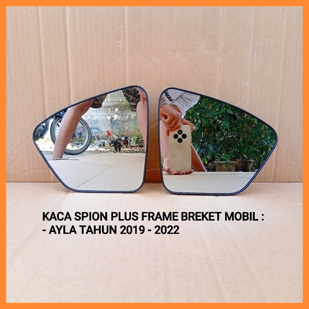 Kaca spion mobil Ayla tahun 2019 2020 2021 2022 kaca spion plus frame/brecket