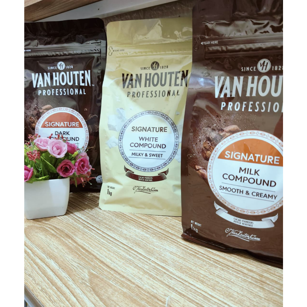 Van Houten Chocolate Compound Coin 1kg Dark Milk White