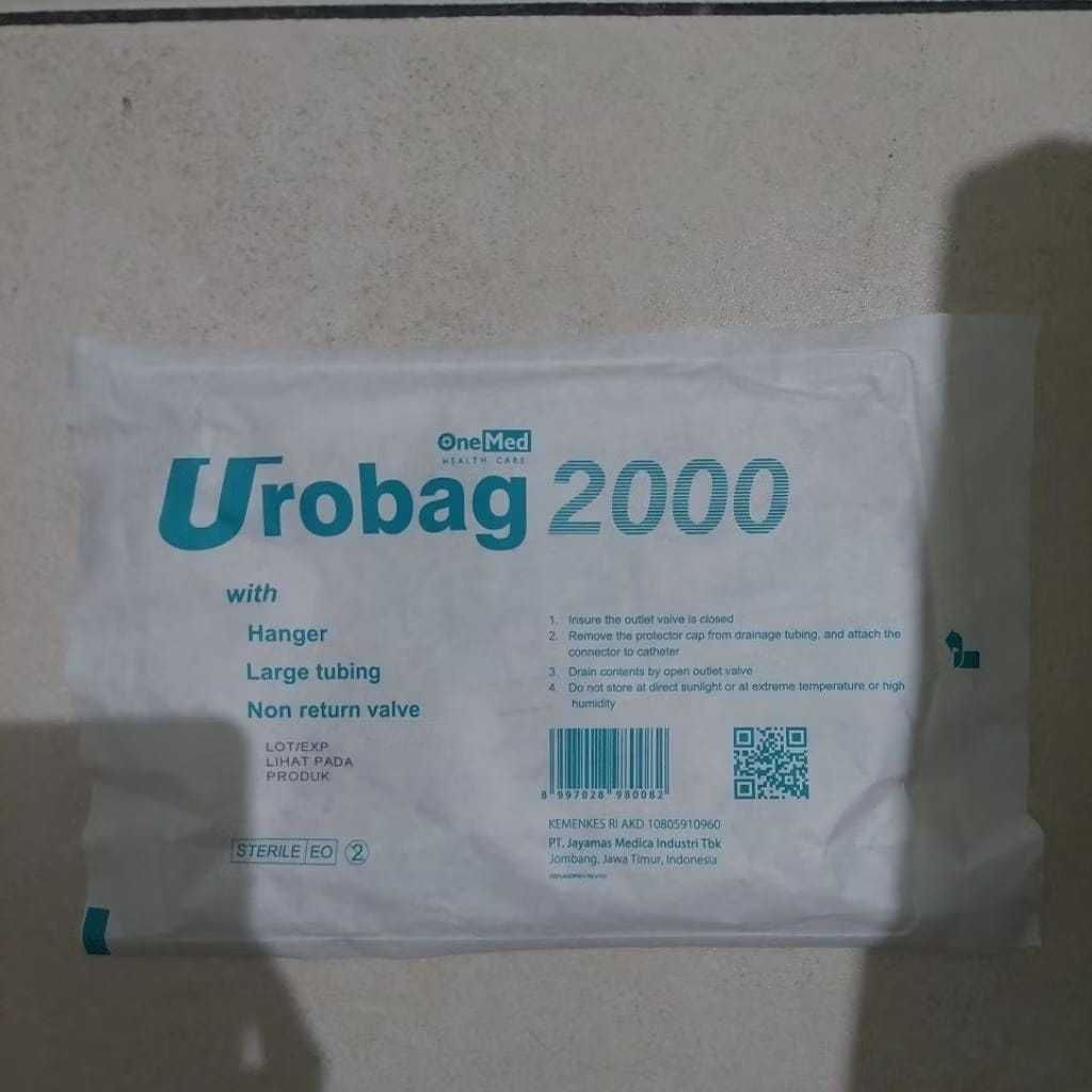 Kantong Urine Bag Urobag 2000 Onemed T-Valve