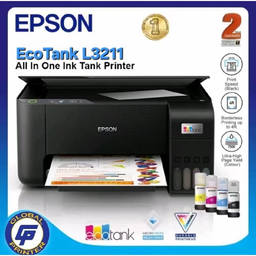 printer epson L3211 pengganti L3210 ecotank new